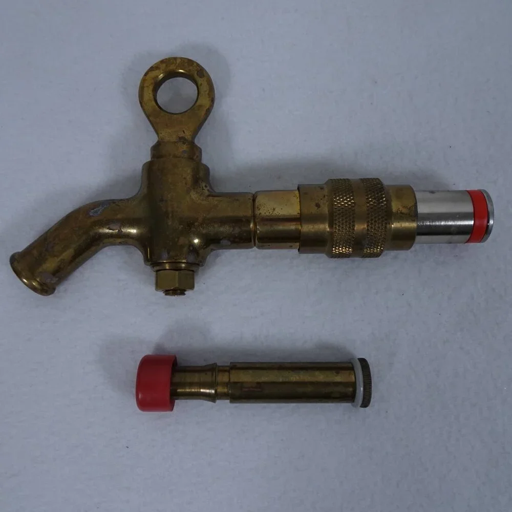 Antique Brass Beer Barrel Keg Tap Parts Spigot Valve Patina